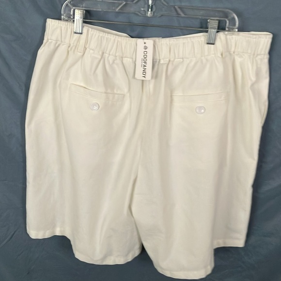 Coofandy: White Shorts-Linen Blend- XXL - Picture 9 of 16